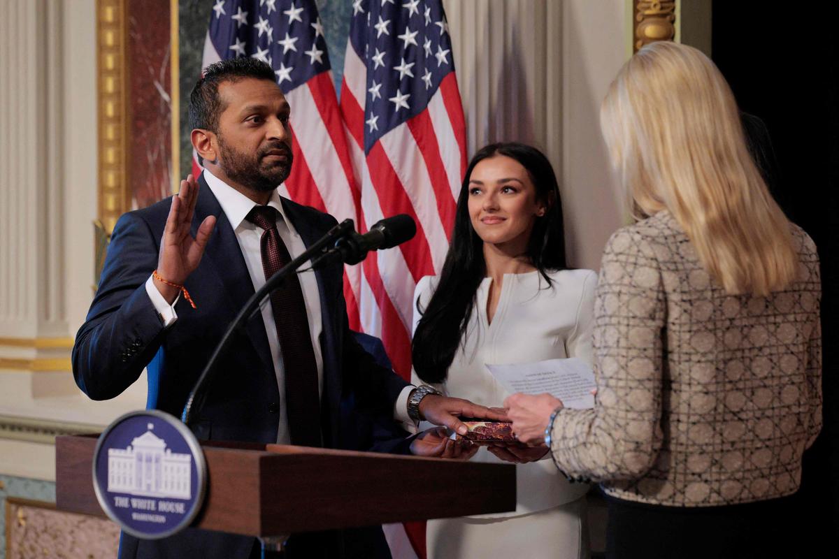 Kash Patel was sworn in as the director of the FBI by US Attorney General Pam Bondi.